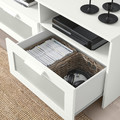 BRIMNES TV storage combination, white, 336x41x95 cm