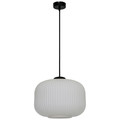 GoodHome Pendant Lamp Walgis 30W E27, chrome/white