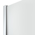 GoodHome Walk-in Shower Panel Beloya 80+45cm, chrome/transparent