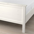 HEMNES Bed frame with mattress, white stain/Åkrehamn medium firm, 90x200 cm