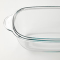 BUREN Oven / serving dish with lid, transparent glass