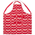 VINTERFINT Apron, red, 85x89 cm