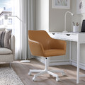 TOSSBERG / MALSKÄR Swivel chair, Grann light brown/white