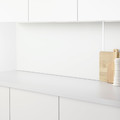 LYSEKIL Wall panel, double sided white/light grey concrete effect, 119.6x55 cm