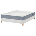 LYNGÖR Divan bed, Valevåg firm/light blue white, 180x200 cm