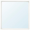 NISSEDAL Mirror, white, 65x65 cm