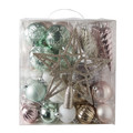 Christmas Baubles Set Pastel 100pcs