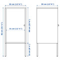 LIXHULT Cabinet, metal, anthracite, 35x60 cm