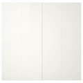 HASVIK Pair of sliding doors, high-gloss white, 200x236 cm