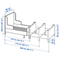 BUSUNGE Extendable bed, white, 80x200 cm