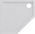 Shower Tray, pentagonal, Sched-Pol Atla 80 x 80 x 5 cm, white