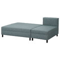 ANGSTA 3-seat sofa-bed, with chaise longue, turquoise