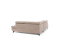 Corner Sofa-Bed Right Dragonis Crown 2 Beige