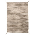 BANKKONTOR Rug, high pile, beige/handmade, 170x240 cm