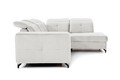 Corner Sofa-Bed Right Belavio L Raven 22, light beige