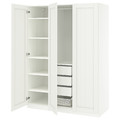 PAX / GULLABERG Wardrobe combination, white/white, 150x60x201 cm