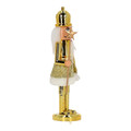 Nutcracker Christmas Decoration 28cm, crown, gold