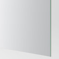 AULI / MEHAMN Pair of sliding doors, white mirror glass/double sided white, 200x236 cm