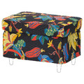 STRANDMON Slipcover for armchair/footstool, Stigsbo multicolour/black