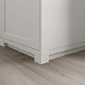 LERHYTTAN Corner leg for decorative plinth, light grey, 8 cm