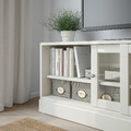 HAVSTA TV bench with plinth, white, 160x47x62 cm