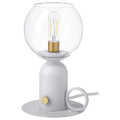 ÅSKMULLER Table lamp, dimmable light grey, 24 cm