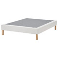 LYNGÖR Sprung mattress base with legs, white, 160x200 cm