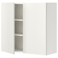 ENHET Wall cb w 2 shlvs/doors, white, 80x30x75 cm