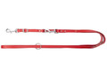 Dingo Extendable Leather Dog Leash 1 x 110-200cm, red