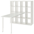 KALLAX / LAGKAPTEN Desk combination, white, 147x179x147 cm