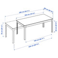 EKEDALEN / KLINTEN Table and 6 chairs, white/Kilanda light beige, 180/240 cm