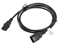 Lanberg Power Cord Extension Cord IEC 320 C13 - C14 VDE 1.8m, black