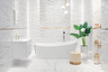 Decortaive Wall Tile Dorado Stone Arte 29.8 x 74.8 cm, white, 1.34 m2