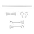 Curtain Rod GoodHome Anafi 19 mm 160 cm, matt white