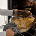 BUREN Oven / serving dish with lid, transparent glass