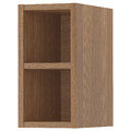 VADHOLMA Open storage, brown, stained ash, 20x37x40 cm