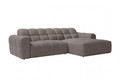 Corner Sofa Aleria Mini, right, grey-brown