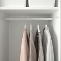 PLATSA Wardrobe with 2 doors, white/Fonnes white, 120x57x251 cm