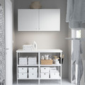 ENHET Wall storage combination, white, 123x63.5x207 cm