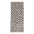 KNAPPHIRS Rug, flatwoven, grey/handmade, 80x200 cm