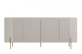 Cabinet Malmi 200 cm, cashmere, crema bianca, gold legs