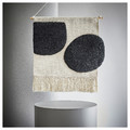 BLANDSKOG Hanging tapestry, beige/black, 70x70 cm