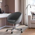 SKRUVSTA Swivel chair, Vissle grey