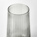 GRADVIS Vase, grey, 19 cm