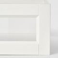 KOMPLEMENT Drawer with framed glass front, white, 100x58 cm