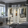 PAX / GULLABERG Wardrobe combination, white/white, 250x60x201 cm