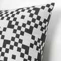 GINSTSÄCKMAL Cushion cover, black/white, 50x50 cm