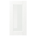 ENKÖPING Glass door, white wood effect, 30x60 cm