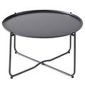 GoodHome Garden Tray Table Nova, anthracite