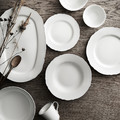 UPPLAGA 18-piece serveware set,  white